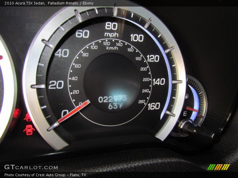 Palladium Metallic / Ebony 2010 Acura TSX Sedan