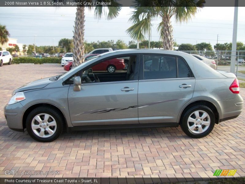 Magnetic Gray / Charcoal 2008 Nissan Versa 1.8 SL Sedan
