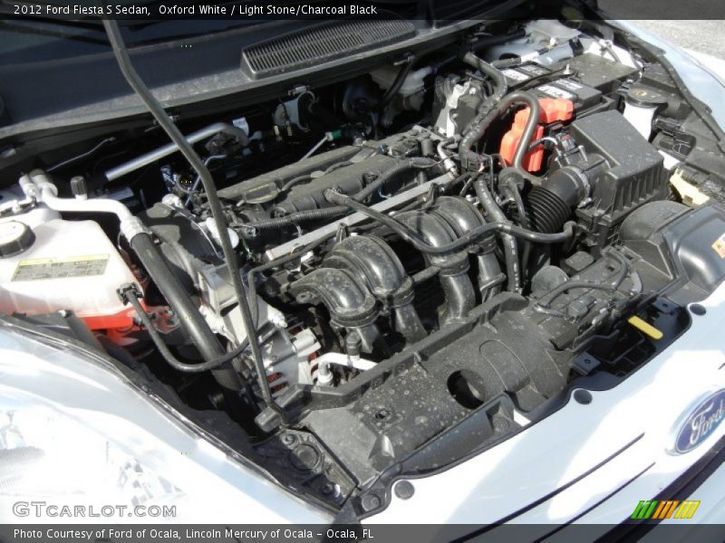 Oxford White / Light Stone/Charcoal Black 2012 Ford Fiesta S Sedan