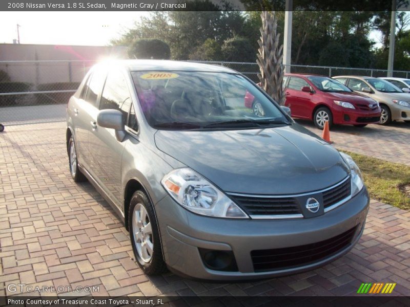 Magnetic Gray / Charcoal 2008 Nissan Versa 1.8 SL Sedan