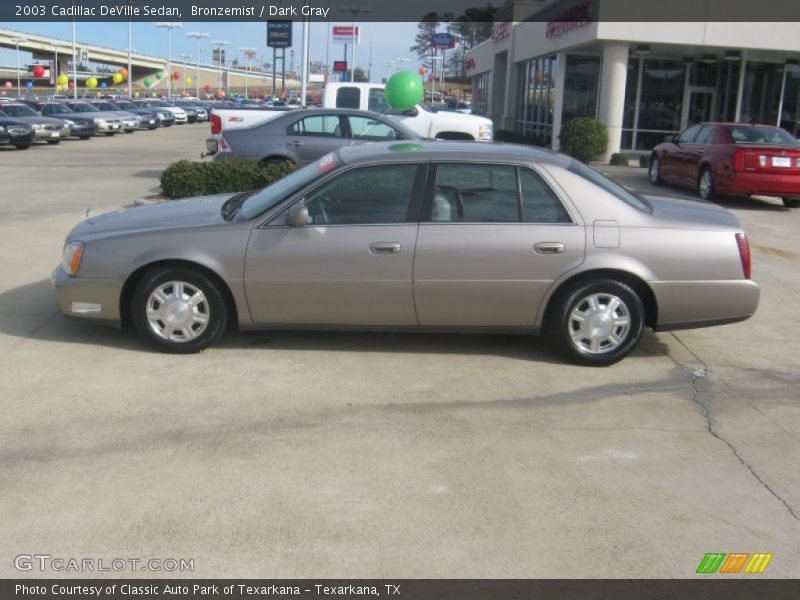 Bronzemist / Dark Gray 2003 Cadillac DeVille Sedan