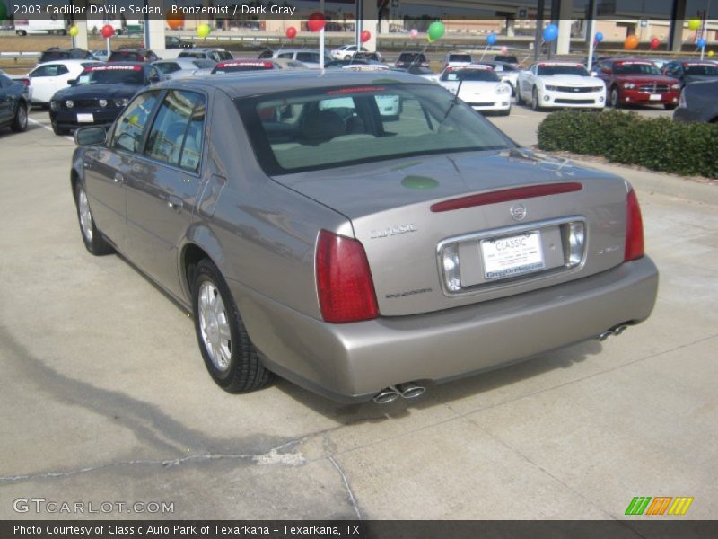 Bronzemist / Dark Gray 2003 Cadillac DeVille Sedan