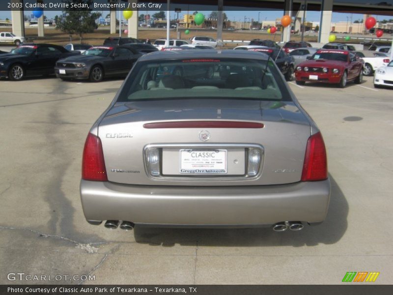 Bronzemist / Dark Gray 2003 Cadillac DeVille Sedan