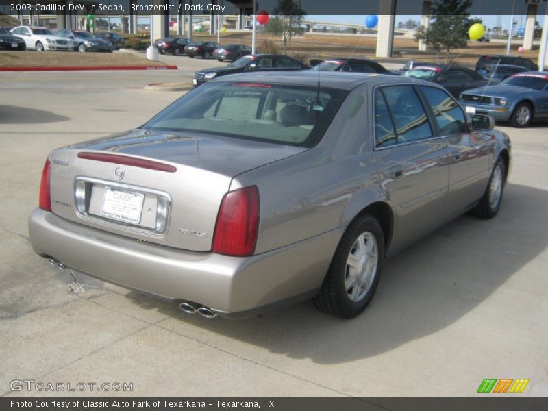 Bronzemist / Dark Gray 2003 Cadillac DeVille Sedan