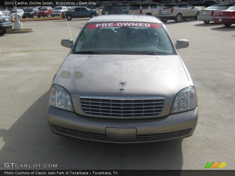 Bronzemist / Dark Gray 2003 Cadillac DeVille Sedan