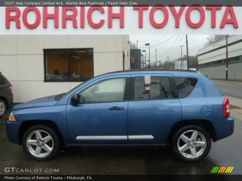 Marine Blue Pearlcoat / Pastel Slate Gray 2007 Jeep Compass Limited 4x4