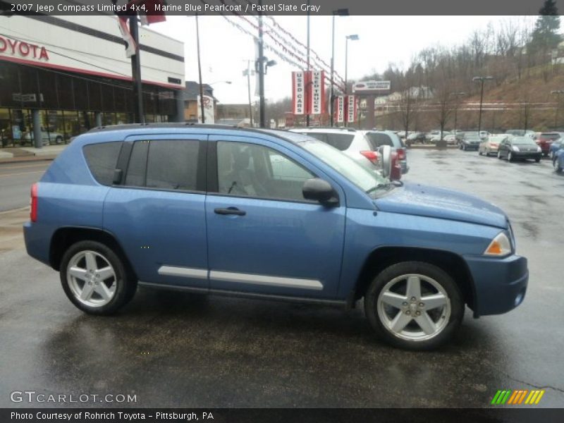 Marine Blue Pearlcoat / Pastel Slate Gray 2007 Jeep Compass Limited 4x4