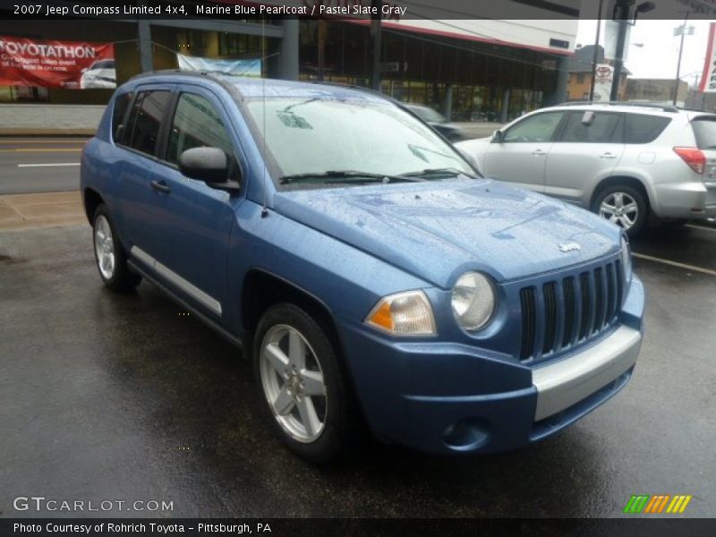 Marine Blue Pearlcoat / Pastel Slate Gray 2007 Jeep Compass Limited 4x4