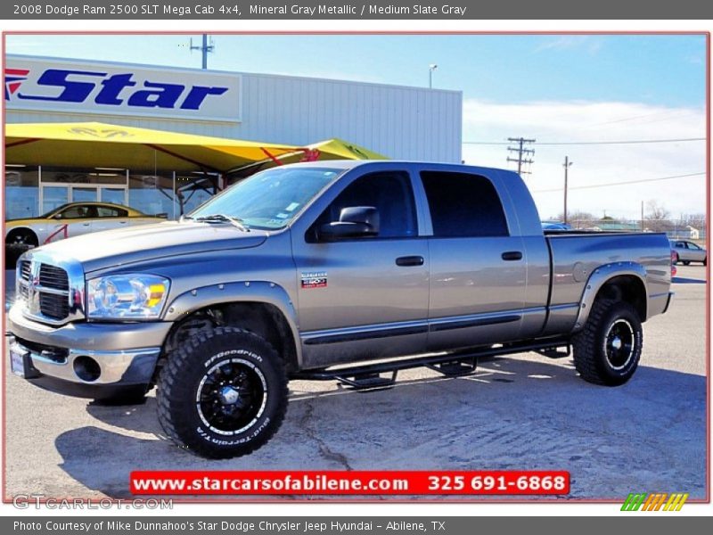 Mineral Gray Metallic / Medium Slate Gray 2008 Dodge Ram 2500 SLT Mega Cab 4x4