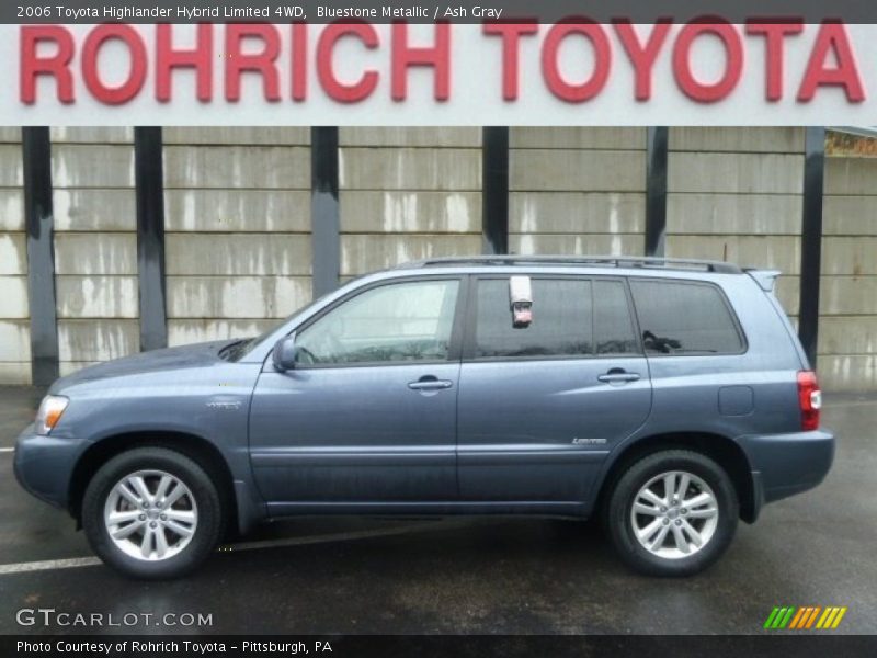 Bluestone Metallic / Ash Gray 2006 Toyota Highlander Hybrid Limited 4WD