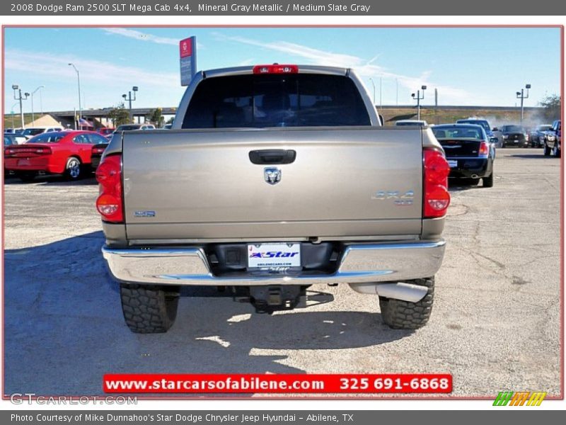 Mineral Gray Metallic / Medium Slate Gray 2008 Dodge Ram 2500 SLT Mega Cab 4x4