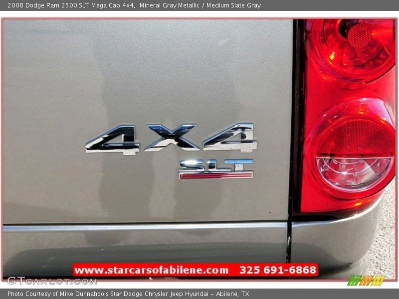 Mineral Gray Metallic / Medium Slate Gray 2008 Dodge Ram 2500 SLT Mega Cab 4x4