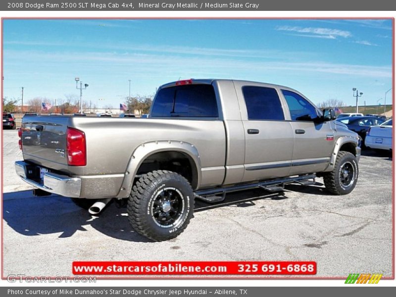 Mineral Gray Metallic / Medium Slate Gray 2008 Dodge Ram 2500 SLT Mega Cab 4x4