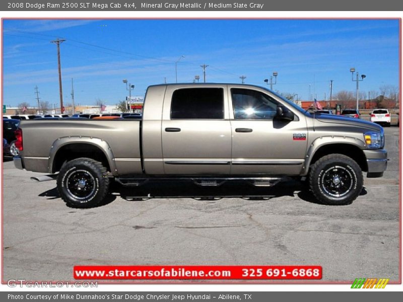 Mineral Gray Metallic / Medium Slate Gray 2008 Dodge Ram 2500 SLT Mega Cab 4x4