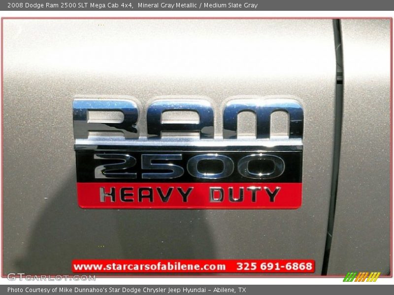 Mineral Gray Metallic / Medium Slate Gray 2008 Dodge Ram 2500 SLT Mega Cab 4x4