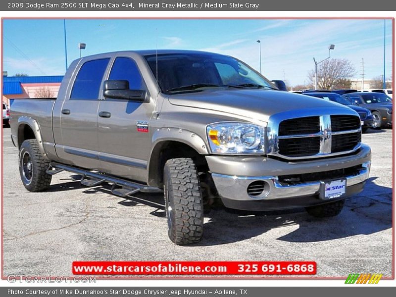 Mineral Gray Metallic / Medium Slate Gray 2008 Dodge Ram 2500 SLT Mega Cab 4x4