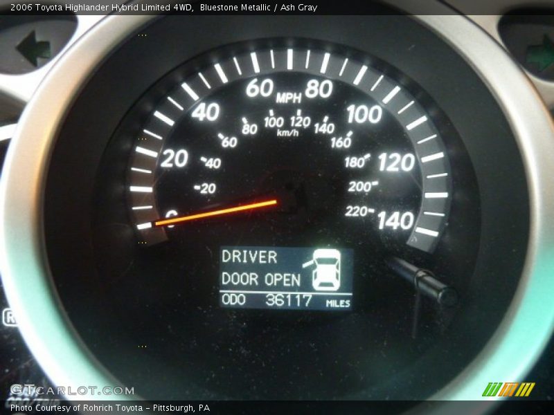 Bluestone Metallic / Ash Gray 2006 Toyota Highlander Hybrid Limited 4WD