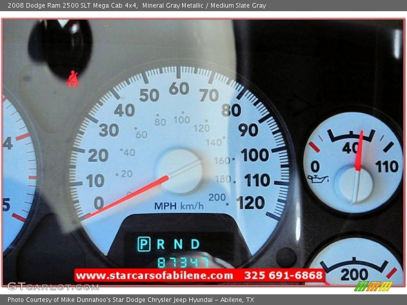 Mineral Gray Metallic / Medium Slate Gray 2008 Dodge Ram 2500 SLT Mega Cab 4x4