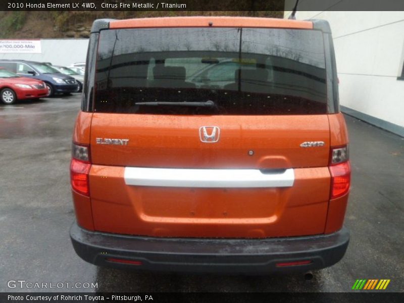 Citrus Fire Metallic / Titanium 2010 Honda Element LX 4WD