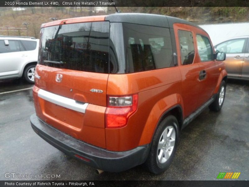 Citrus Fire Metallic / Titanium 2010 Honda Element LX 4WD