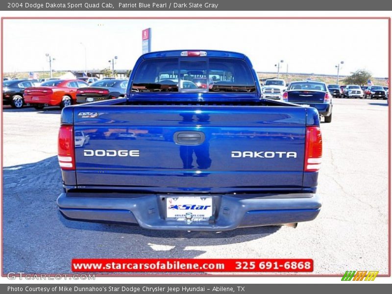 Patriot Blue Pearl / Dark Slate Gray 2004 Dodge Dakota Sport Quad Cab