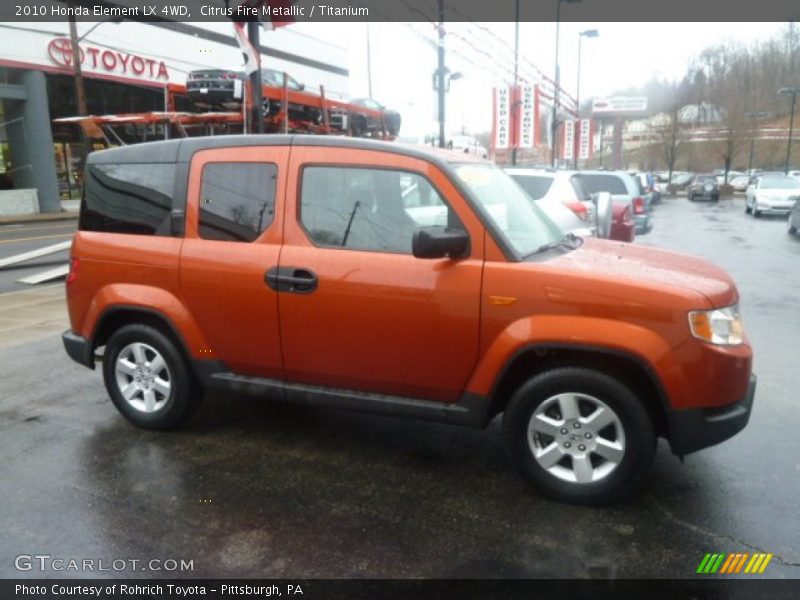 Citrus Fire Metallic / Titanium 2010 Honda Element LX 4WD