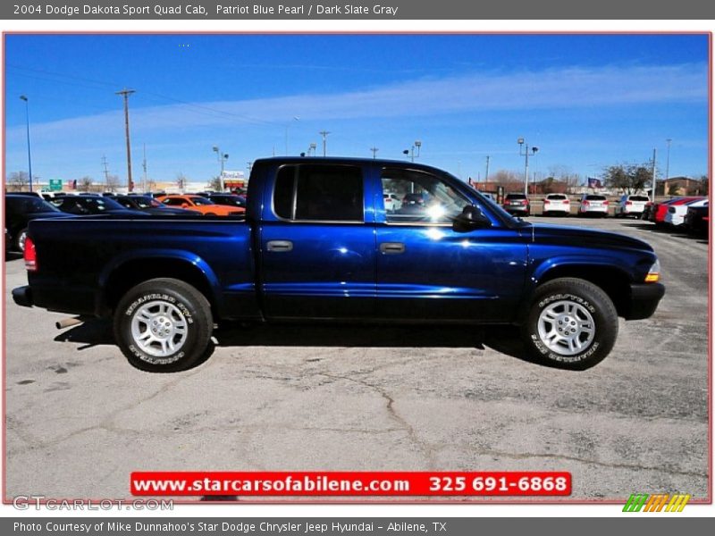 Patriot Blue Pearl / Dark Slate Gray 2004 Dodge Dakota Sport Quad Cab