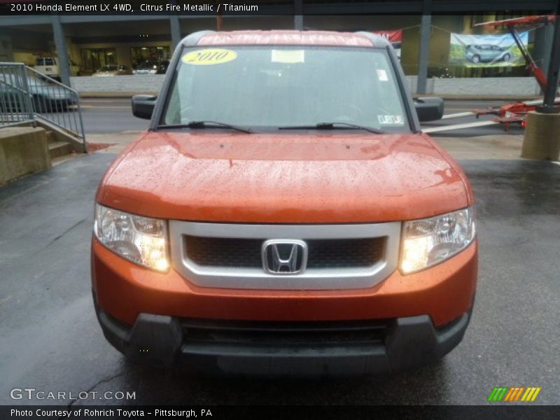 Citrus Fire Metallic / Titanium 2010 Honda Element LX 4WD