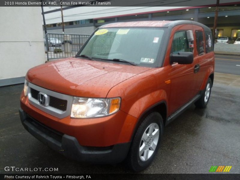 Citrus Fire Metallic / Titanium 2010 Honda Element LX 4WD