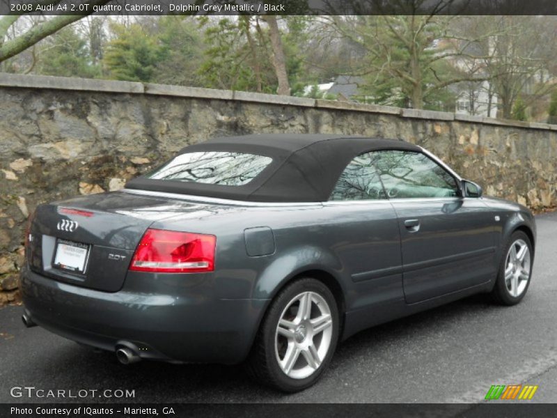 Dolphin Grey Metallic / Black 2008 Audi A4 2.0T quattro Cabriolet