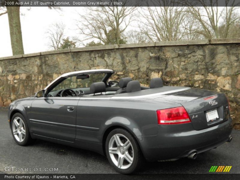 Dolphin Grey Metallic / Black 2008 Audi A4 2.0T quattro Cabriolet