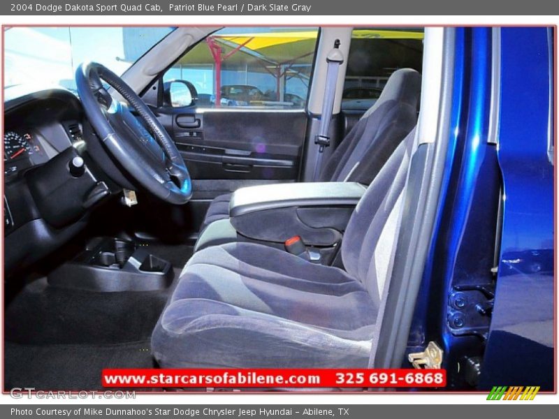 Patriot Blue Pearl / Dark Slate Gray 2004 Dodge Dakota Sport Quad Cab