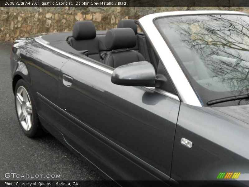 Dolphin Grey Metallic / Black 2008 Audi A4 2.0T quattro Cabriolet