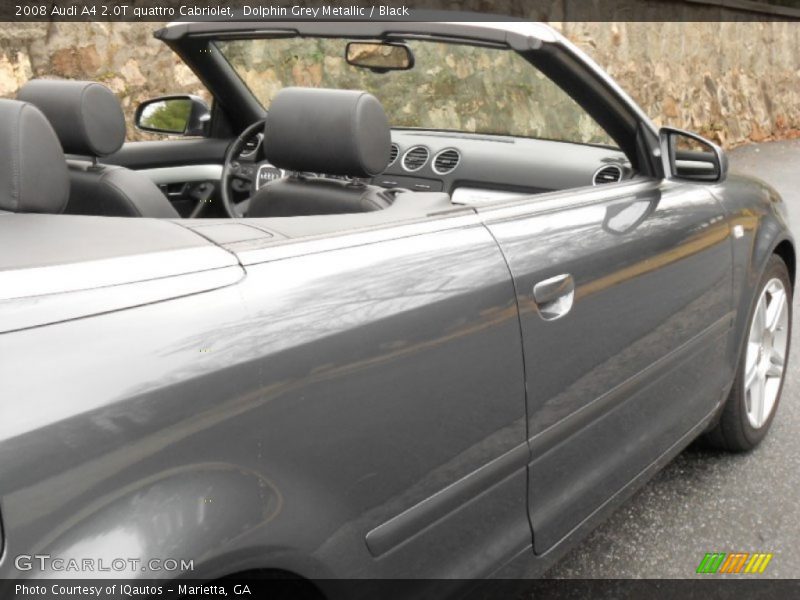 Dolphin Grey Metallic / Black 2008 Audi A4 2.0T quattro Cabriolet