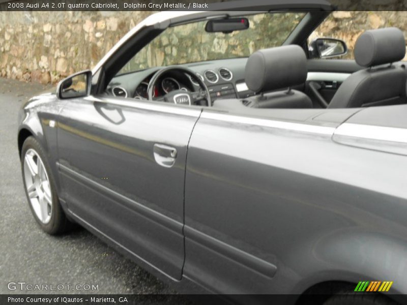 Dolphin Grey Metallic / Black 2008 Audi A4 2.0T quattro Cabriolet
