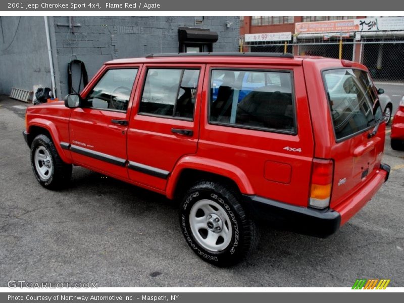 Flame Red / Agate 2001 Jeep Cherokee Sport 4x4