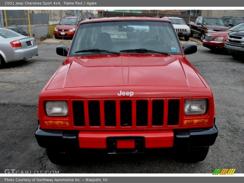 Flame Red / Agate 2001 Jeep Cherokee Sport 4x4