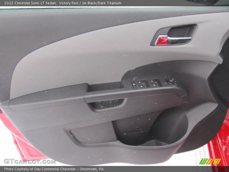 Victory Red / Jet Black/Dark Titanium 2012 Chevrolet Sonic LT Sedan