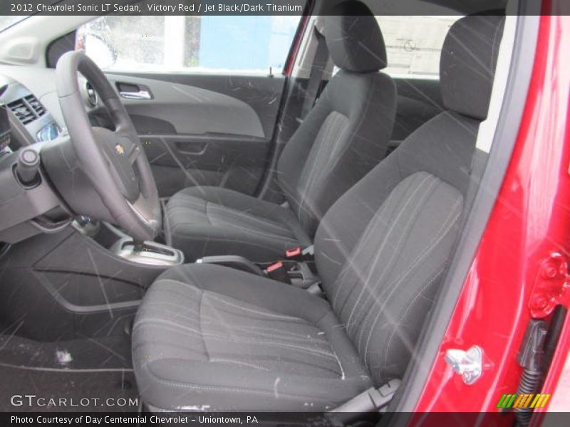 Victory Red / Jet Black/Dark Titanium 2012 Chevrolet Sonic LT Sedan