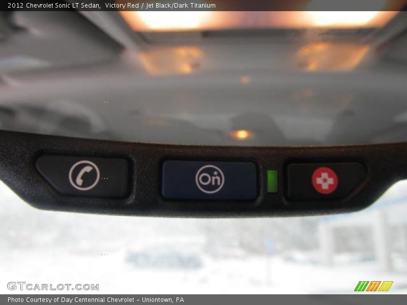 Victory Red / Jet Black/Dark Titanium 2012 Chevrolet Sonic LT Sedan
