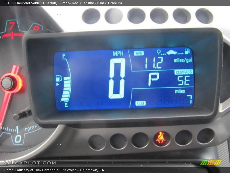 Victory Red / Jet Black/Dark Titanium 2012 Chevrolet Sonic LT Sedan