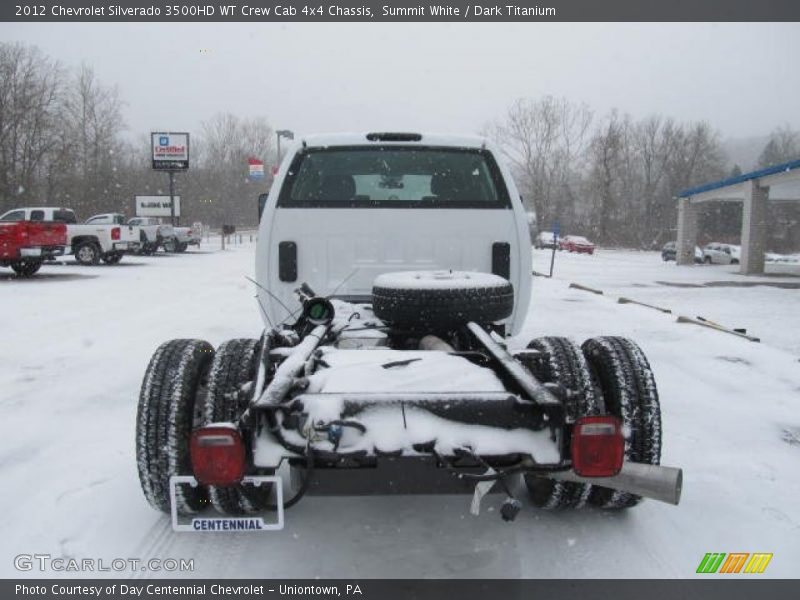 Summit White / Dark Titanium 2012 Chevrolet Silverado 3500HD WT Crew Cab 4x4 Chassis