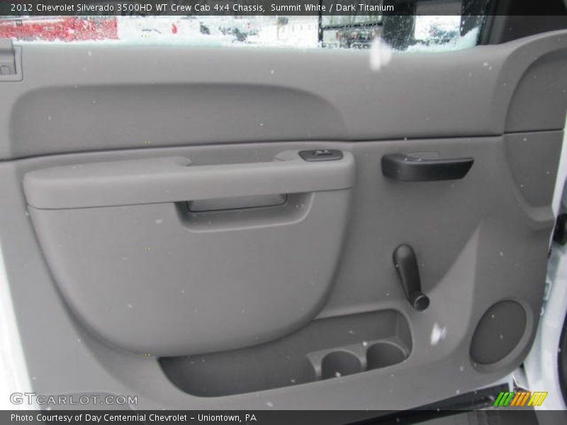 Summit White / Dark Titanium 2012 Chevrolet Silverado 3500HD WT Crew Cab 4x4 Chassis