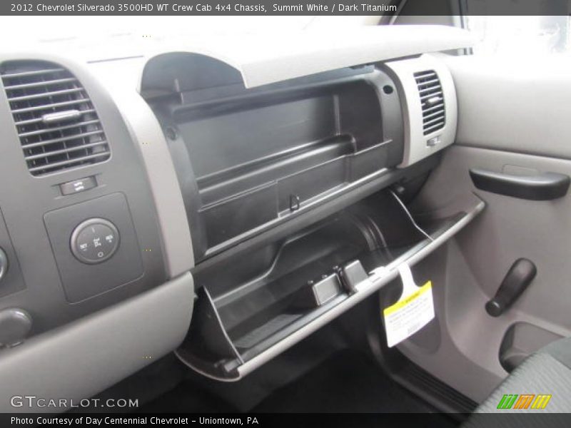 Summit White / Dark Titanium 2012 Chevrolet Silverado 3500HD WT Crew Cab 4x4 Chassis