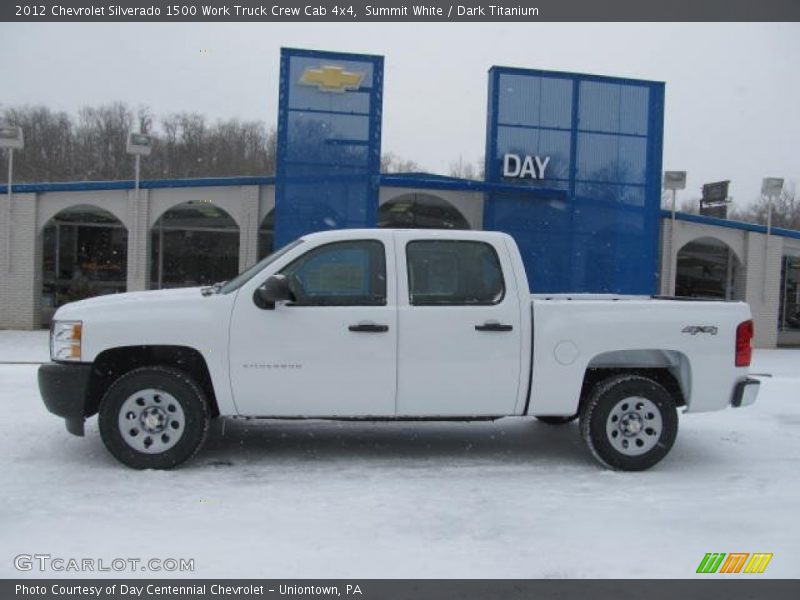Summit White / Dark Titanium 2012 Chevrolet Silverado 1500 Work Truck Crew Cab 4x4