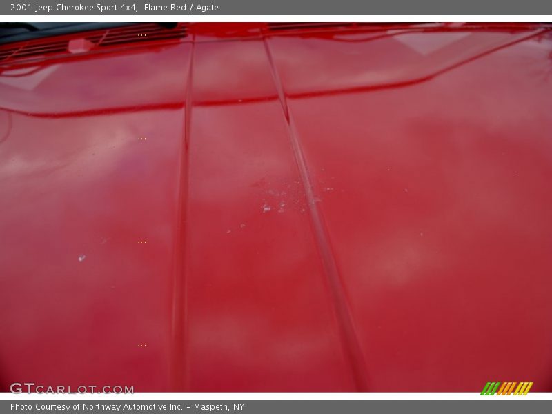 Flame Red / Agate 2001 Jeep Cherokee Sport 4x4