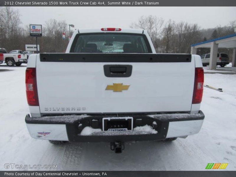 Summit White / Dark Titanium 2012 Chevrolet Silverado 1500 Work Truck Crew Cab 4x4