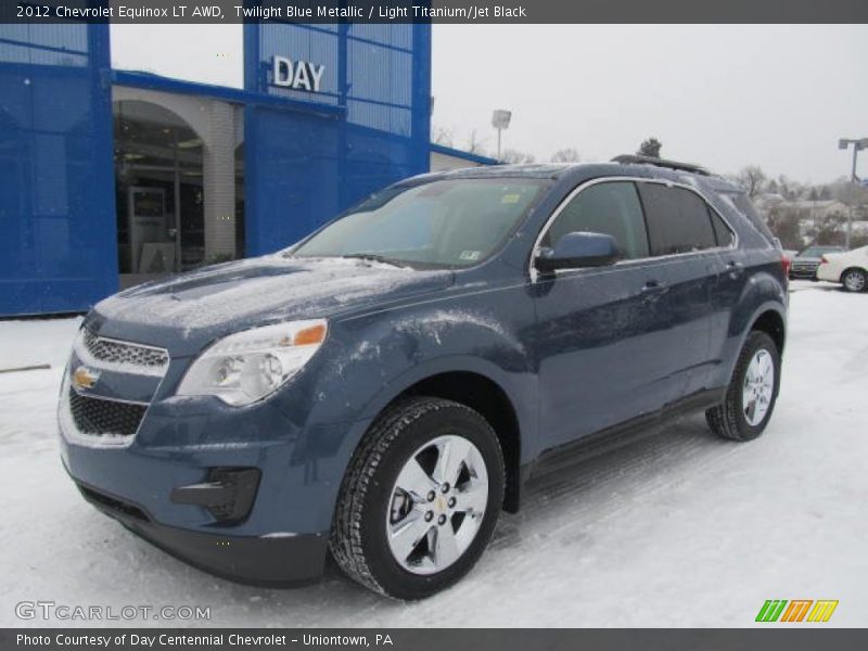 Twilight Blue Metallic / Light Titanium/Jet Black 2012 Chevrolet Equinox LT AWD