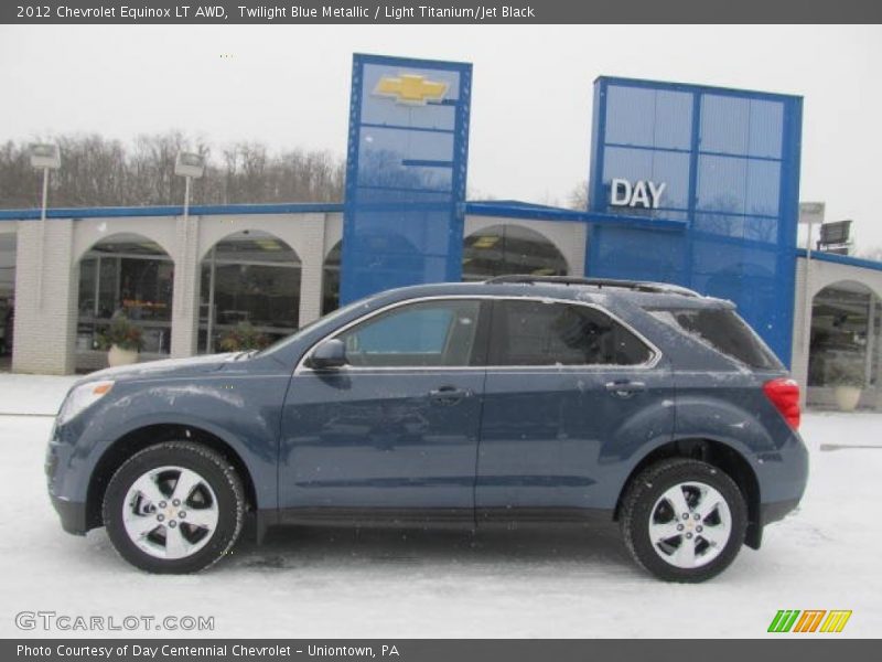 Twilight Blue Metallic / Light Titanium/Jet Black 2012 Chevrolet Equinox LT AWD
