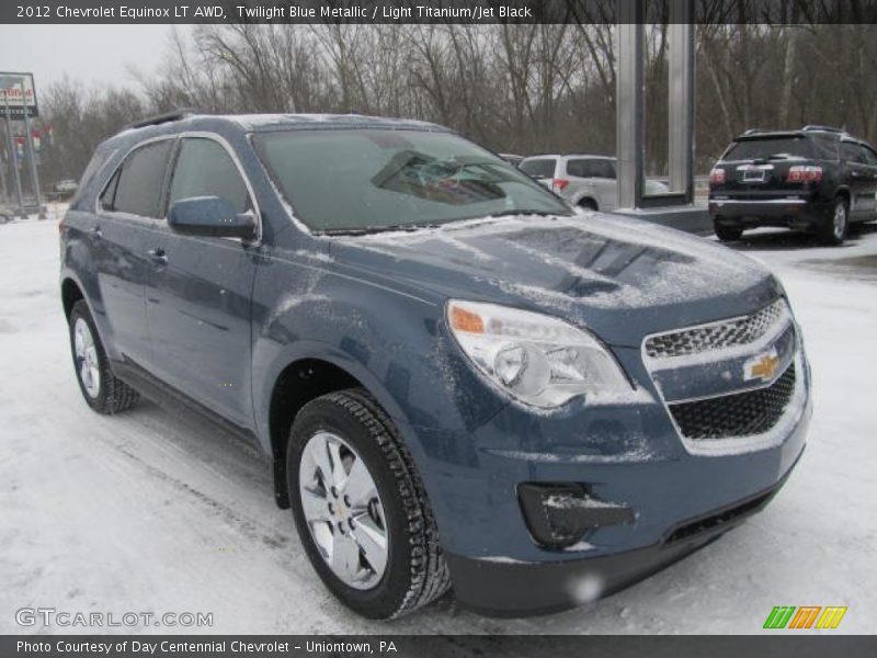 Twilight Blue Metallic / Light Titanium/Jet Black 2012 Chevrolet Equinox LT AWD